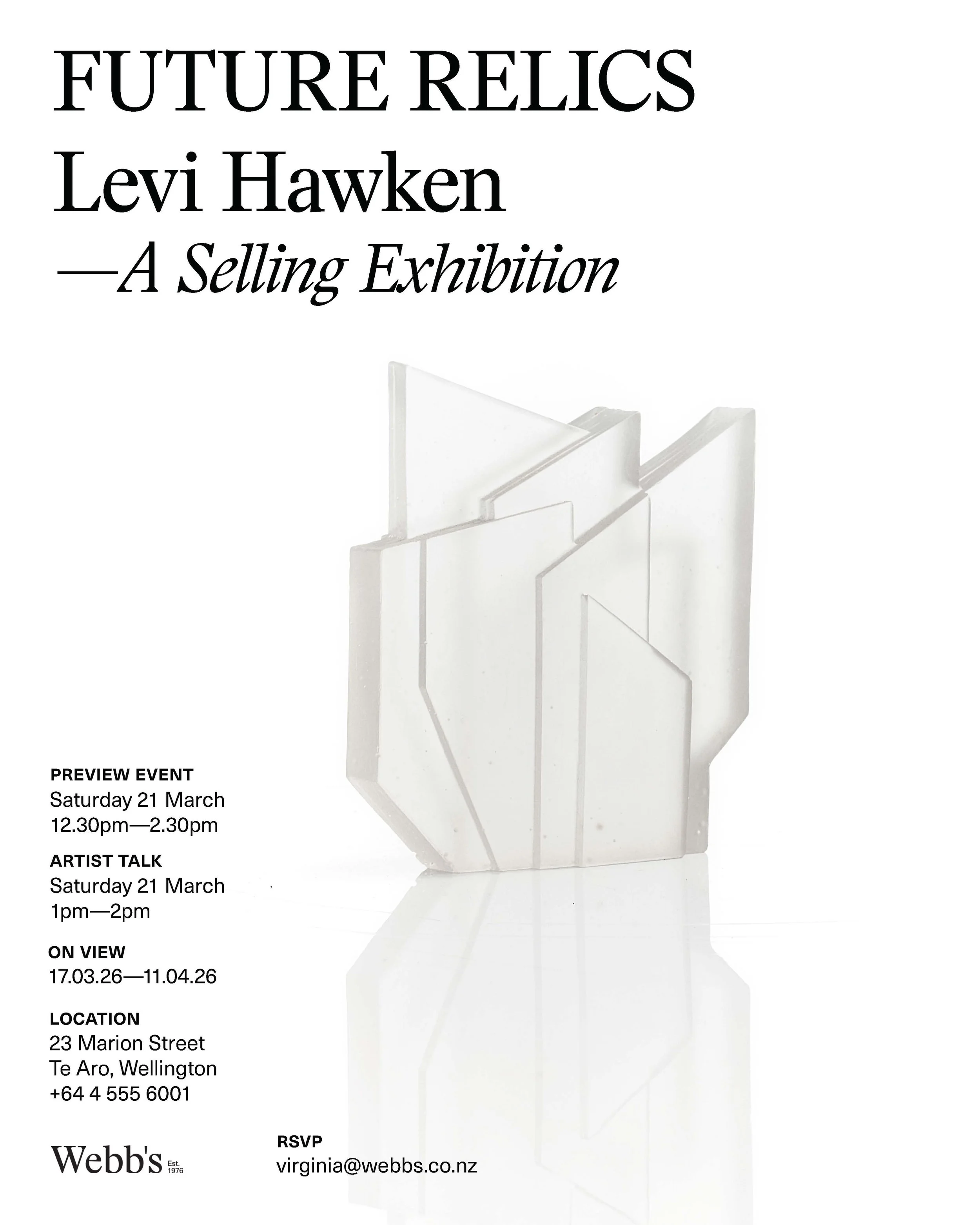 21.03.26 — Levi Hawken—Future Relics, Wellington Launch