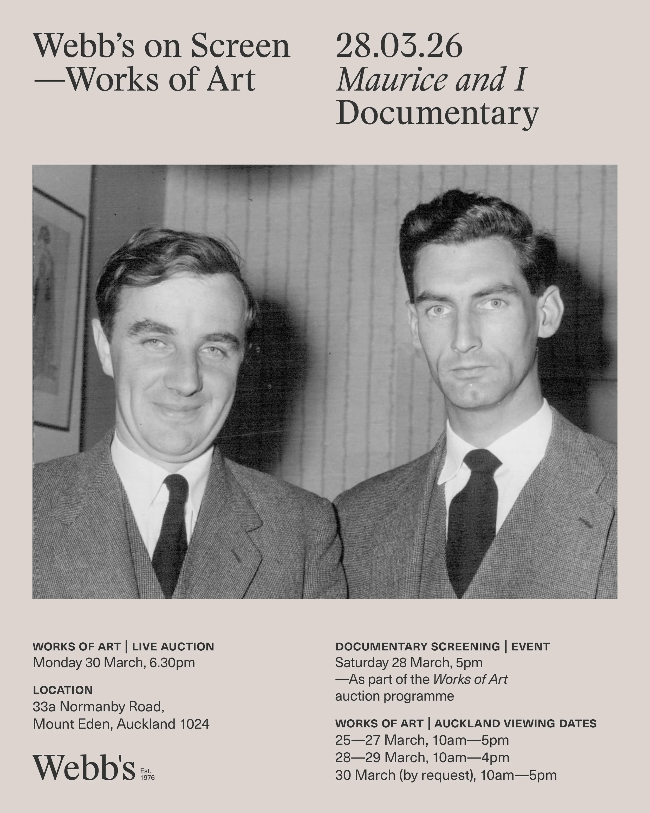 28.03.26 — Works of Art, Documentary Screening