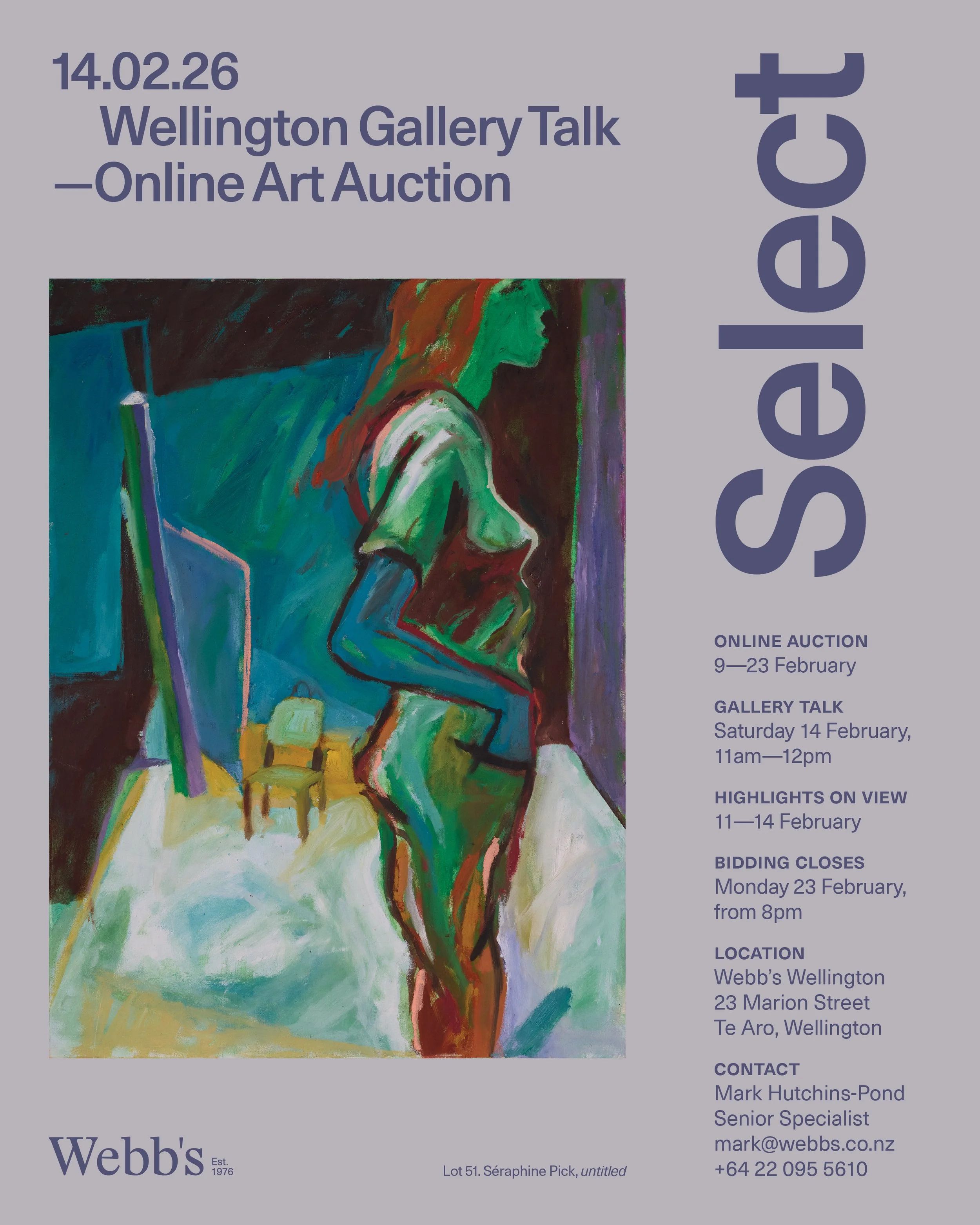 14.02.26 — Select, Wellington Gallery Talk