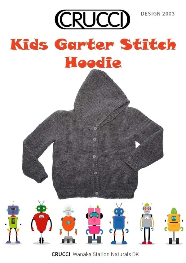 Crucci Kids Garter Stitch Hoodie