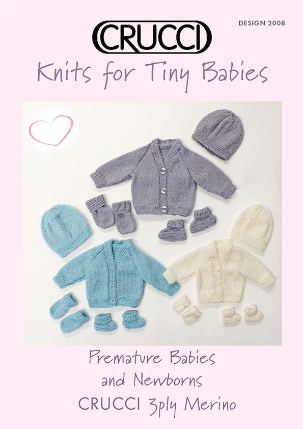 Crucci Knits for Tiny Babies - Premature Babies and Newborns