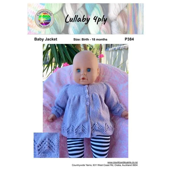 Countrywide Yarns Lullaby 4ply Baby Jacket