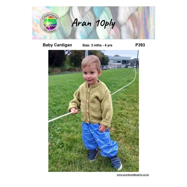 Countrywide Yarns Aran 10ply Baby Cardigan