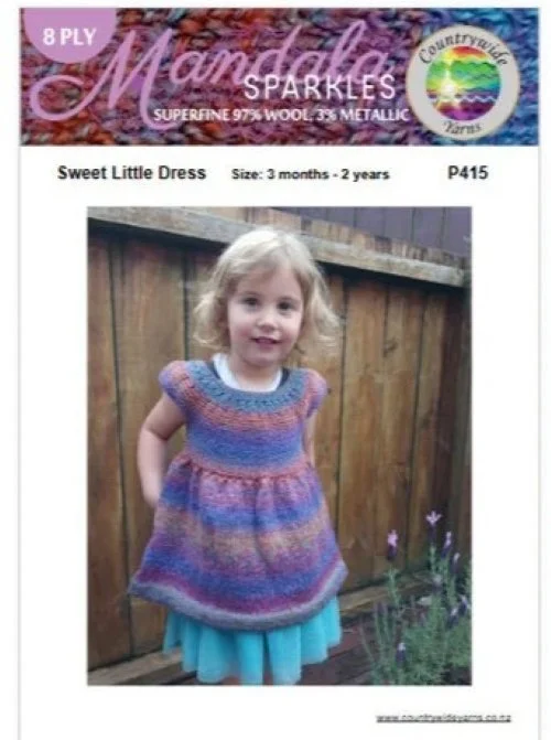Countrywide Yarns Mandala Sparkles Sweet Little Dress
