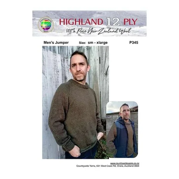Countrywide Yarns Highland 12ply Mens Jumper