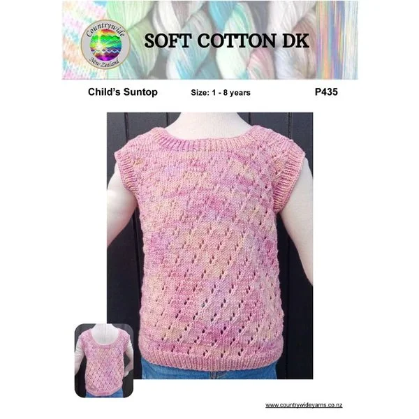 Countrywide Yarns Soft Cotton DK Child's Suntop