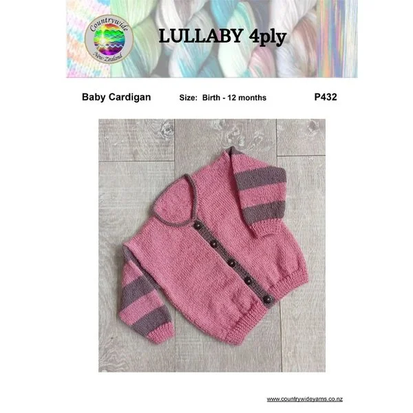 Countrywide Yarns Lullaby 4ply Baby Cardigan