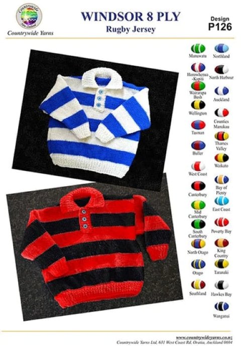 Countrywide Yarns Windsor + Windsor Print Rugby Jersey