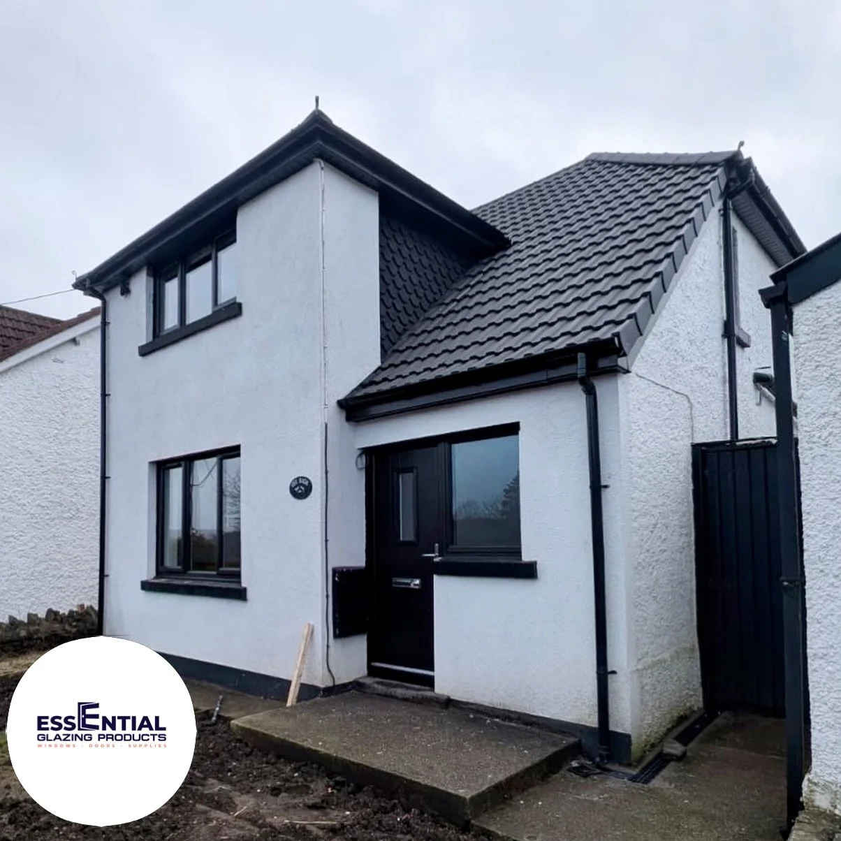 From tired to timeless 🖤🤍

A full house transformation bringing bold contrast to life &mdash; sleek black on crisp white for that modern, clean finish.
Upgraded with A-rated uPVC windows for efficiency and comfort, plus solid timber core composite 