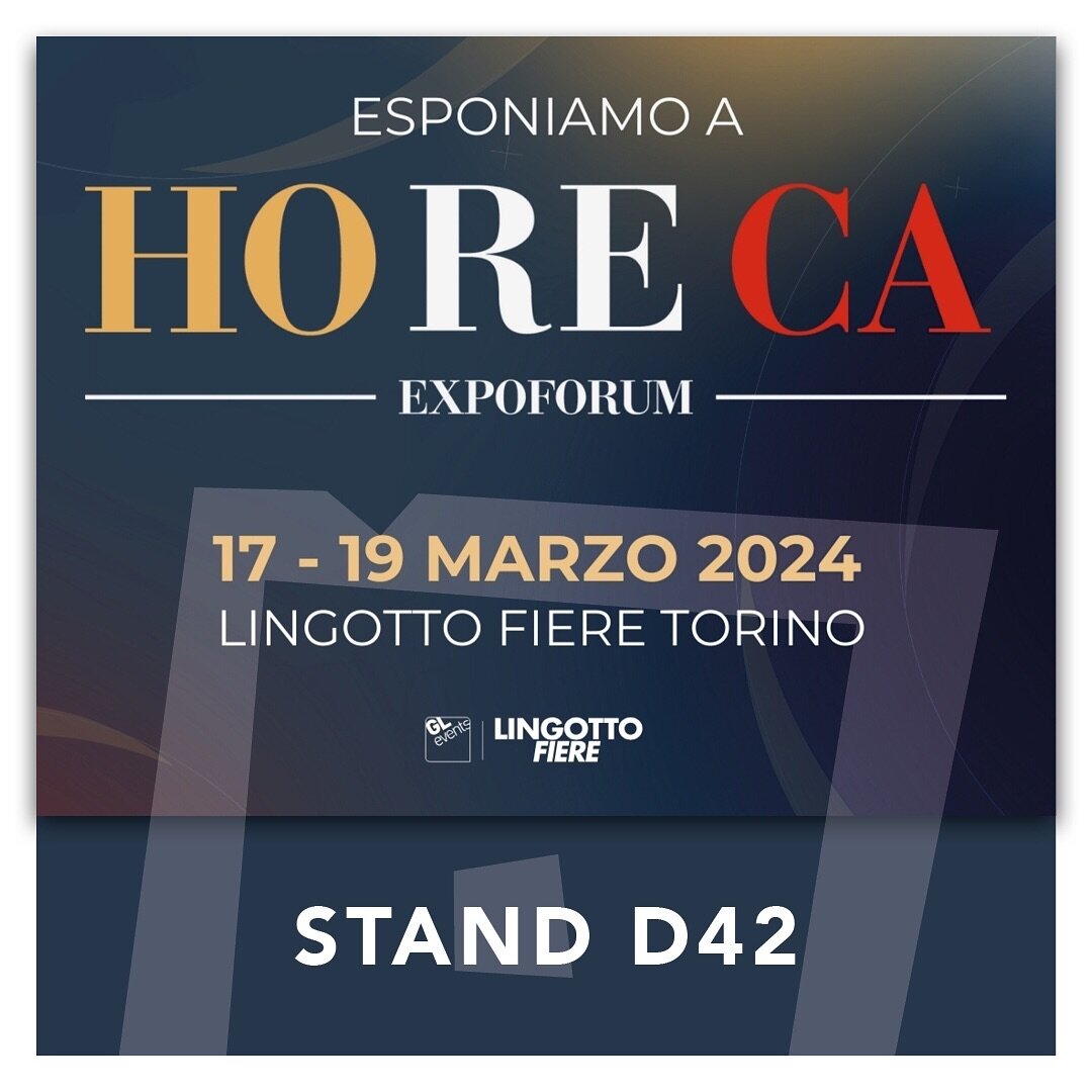 Siamo presenti a HORECA Expoforum al Lingotto di Torino dal 17 al 19 marzo 2024.

Oltre 120 aziende&nbsp;italiane del settore: dalle aziende alimentari ai fornitori di servizi, tecnologie e macchinari fino alle innovative start up che operano per ren