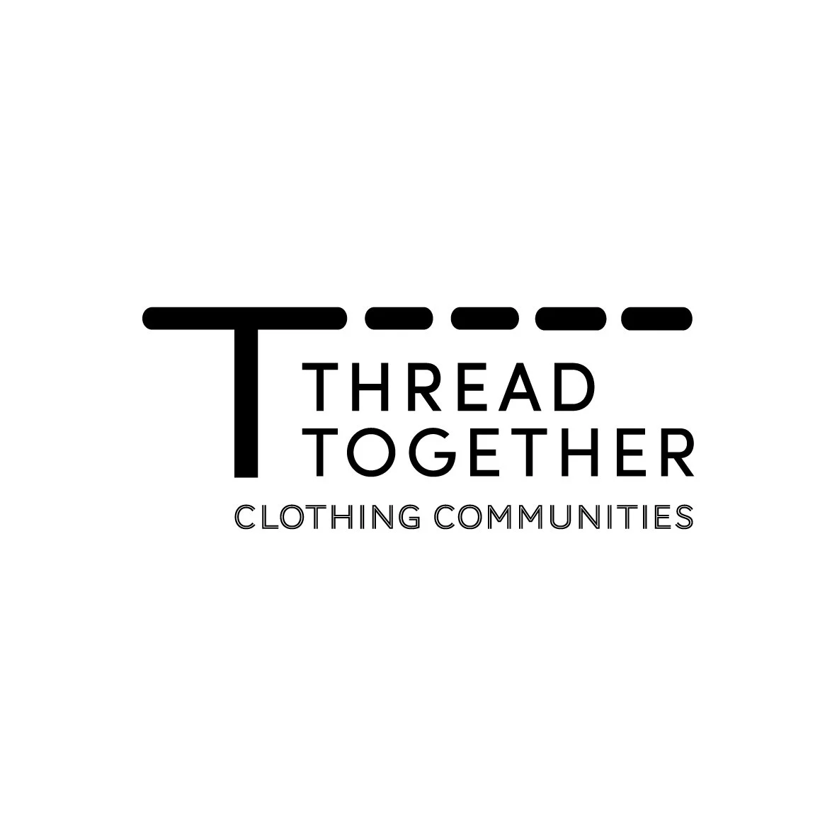 Official logo icon for Thread Together, an ethical fashion partner focused on rescuing excess stock and clothing redistribution.