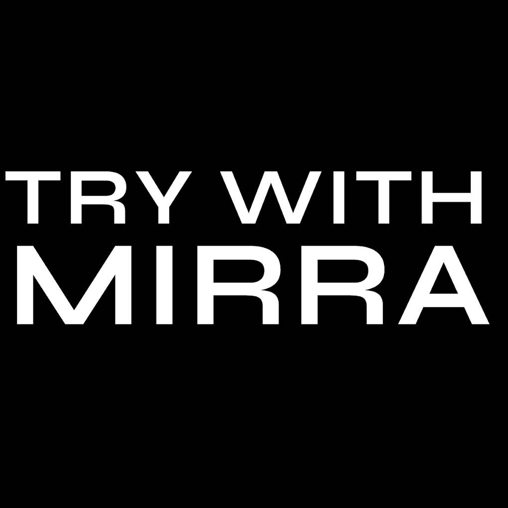 Try with Mirra brand logo, an innovative eCommerce "Try Before You Buy" software platform and technology partner for Williams Logistics.