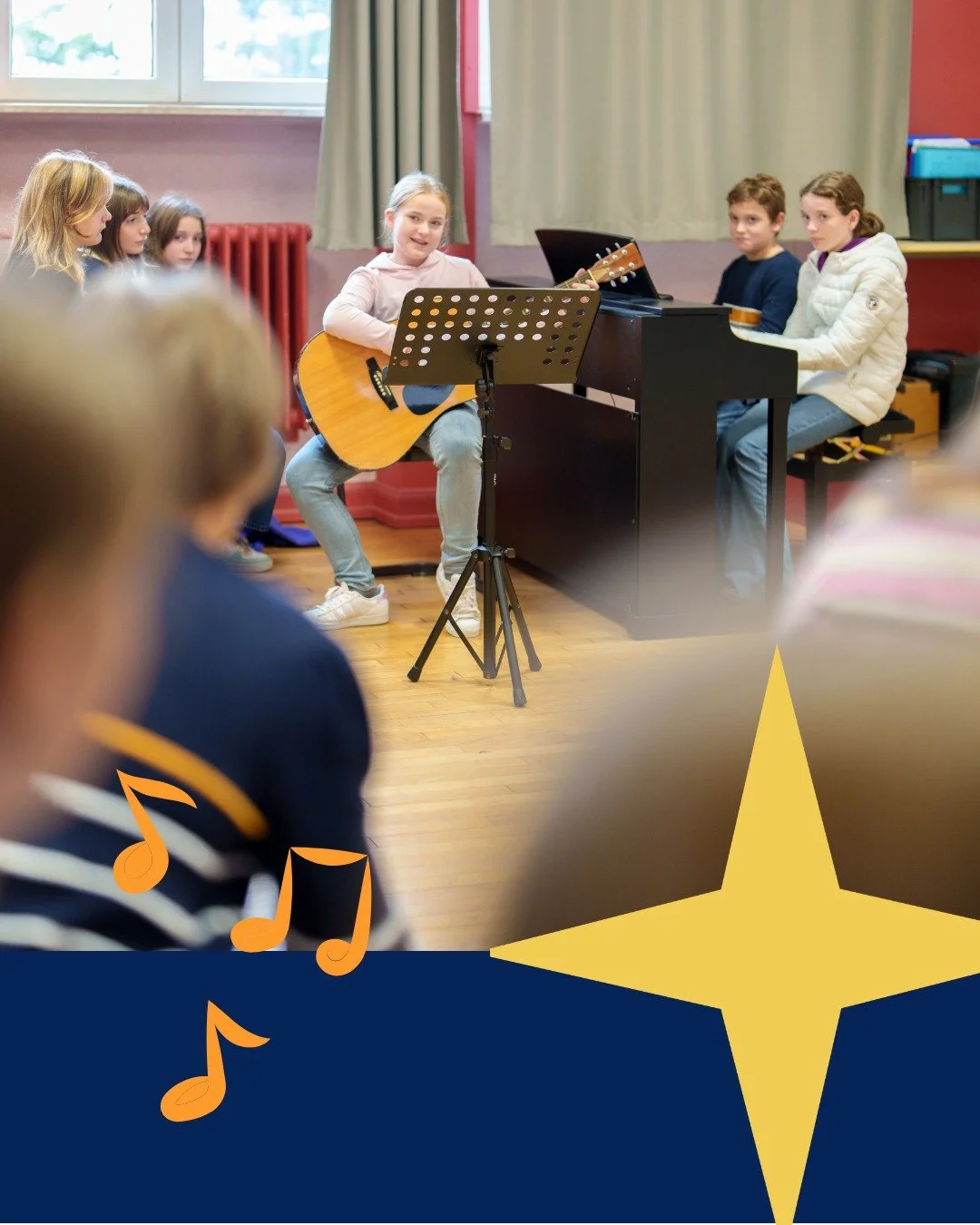 Club chorale 🎼

Tu aimes chanter ? donner de la voix ? La chorale est faite pour toi. 🎤
👉Rdv les mardis ou jeudis de 12h35 &agrave; 13h15 en salle de musique. 

Pour plus d'informations ou inscriptions, sollicitez notre professeure de musique, Mme