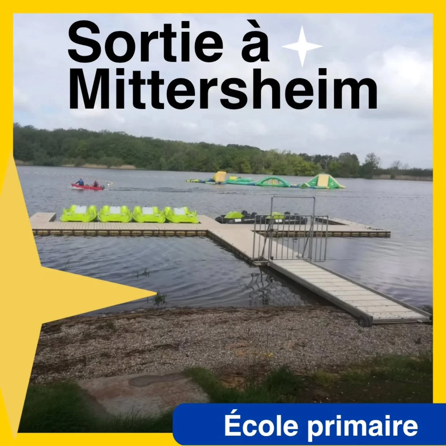 🌞 Le mardi 30 septembre, les &eacute;l&egrave;ves de l'&eacute;cole primaire ont v&eacute;cu une journ&eacute;e de folie &agrave; la base de loisirs de Mittersheim ! 🌊

Ils ont troqu&eacute; les salles de classe contre le grand air pour une journ&e