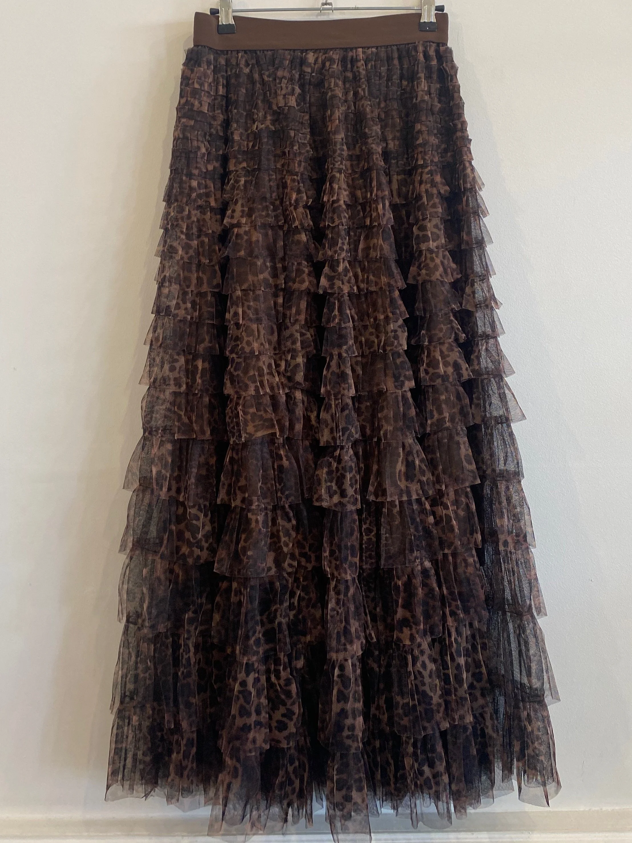 Layered Frill Maxi Skirt