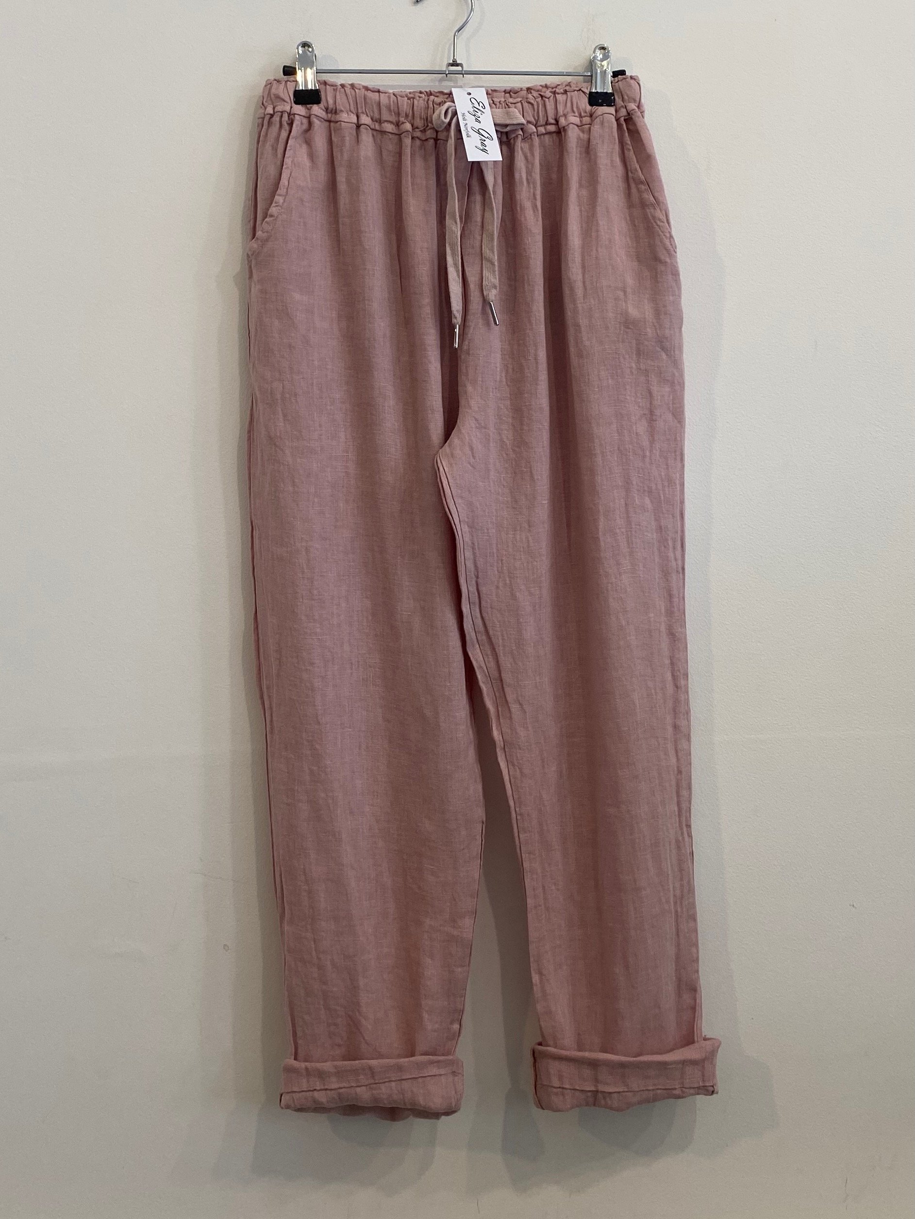 Linen Side Pocket Trousers
