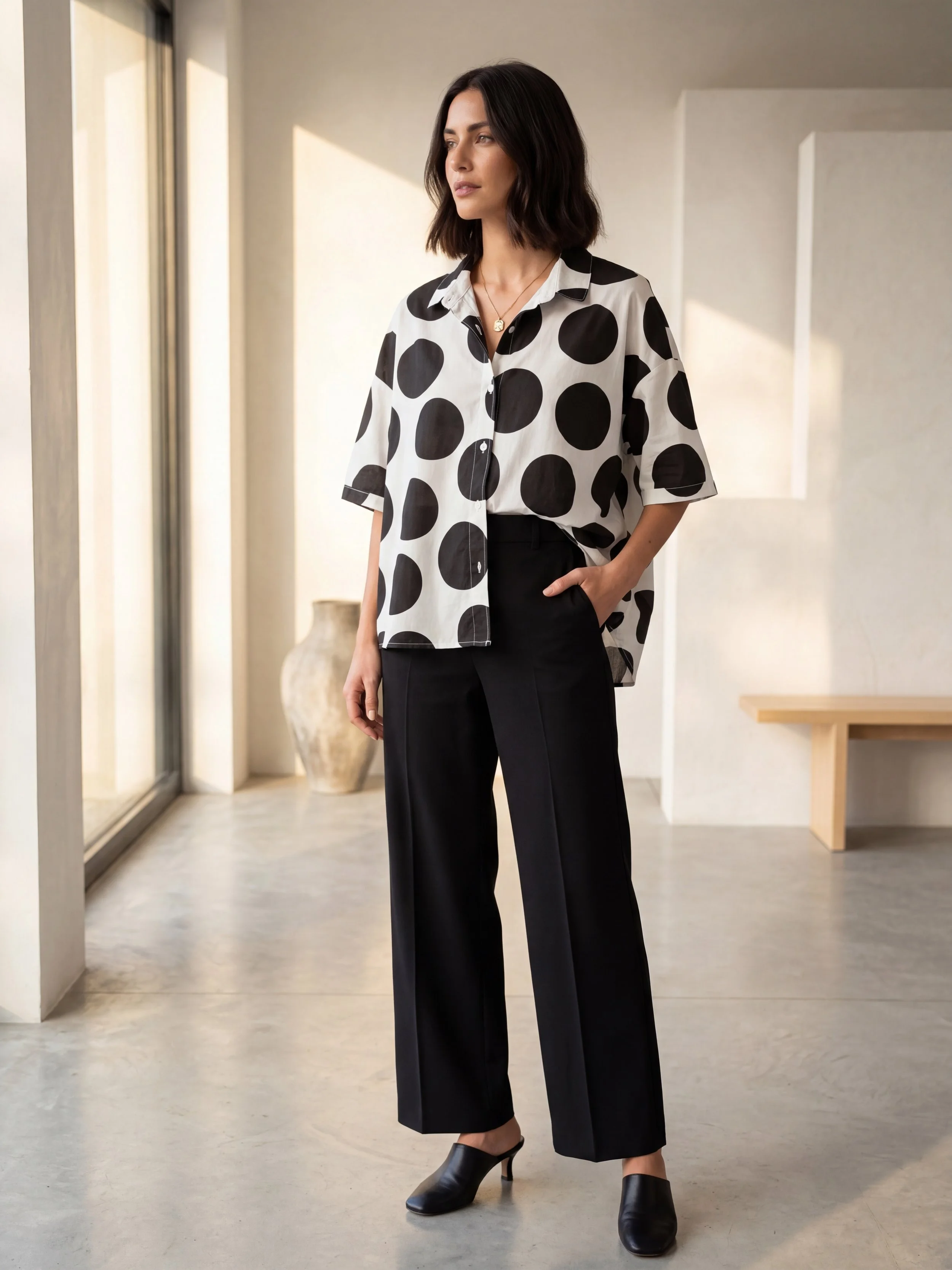Black Spot Blouse