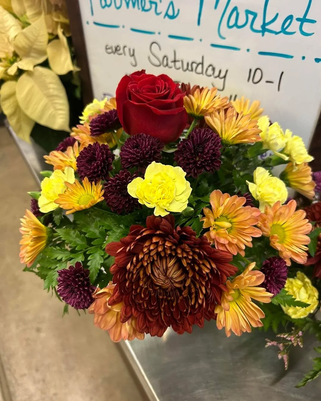 Looking for a Thanksgiving table arrangement for yourself or a friend? We have you covered! Lots of different style options to choose from, these arrangements can be purchased at Millers Farm Market. Open Monday-Saturday 9-5 and Sundays 10-4.