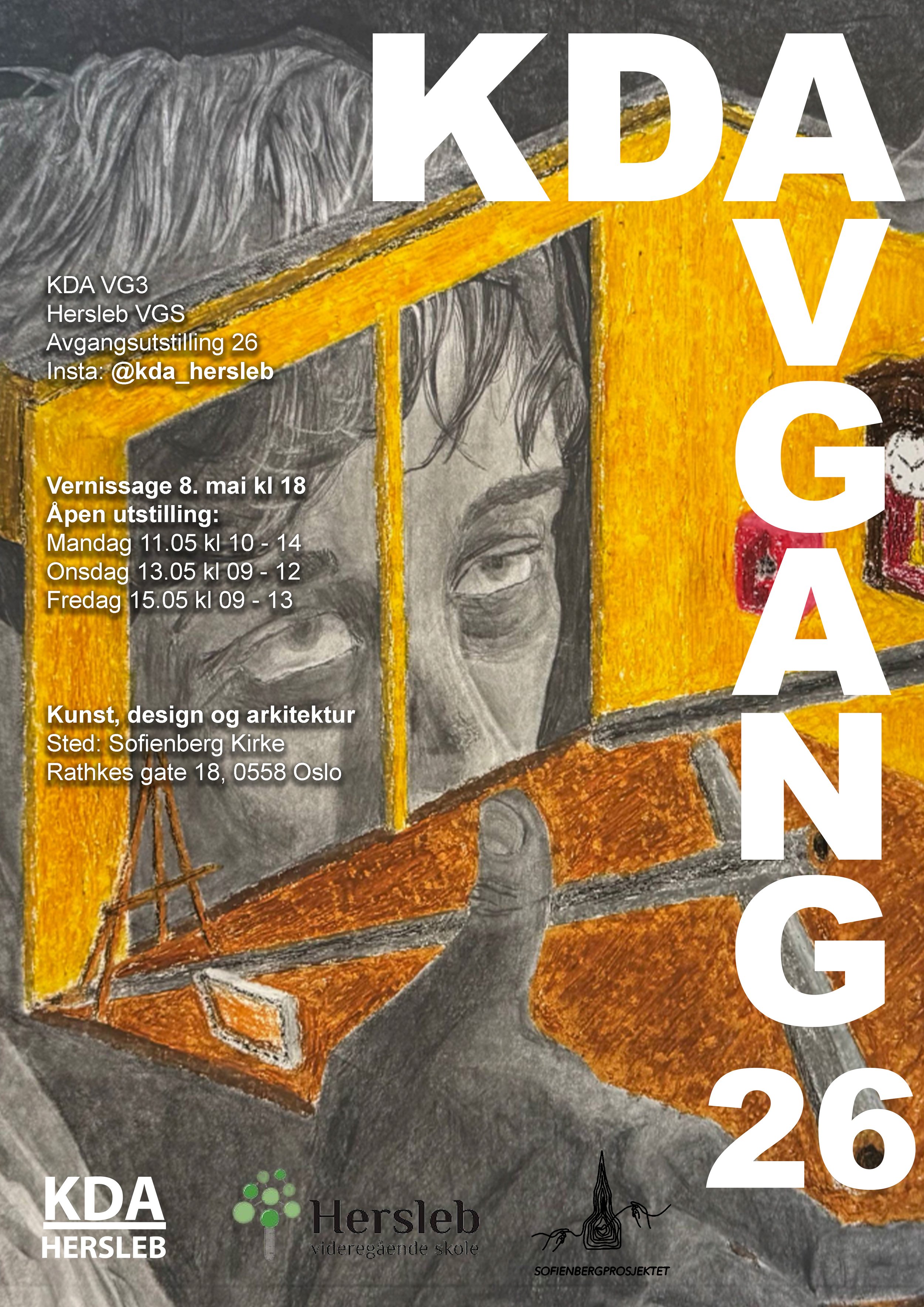 Avgangsutstillilng VG3 Hersleb VGS kunst, design og arkitektur