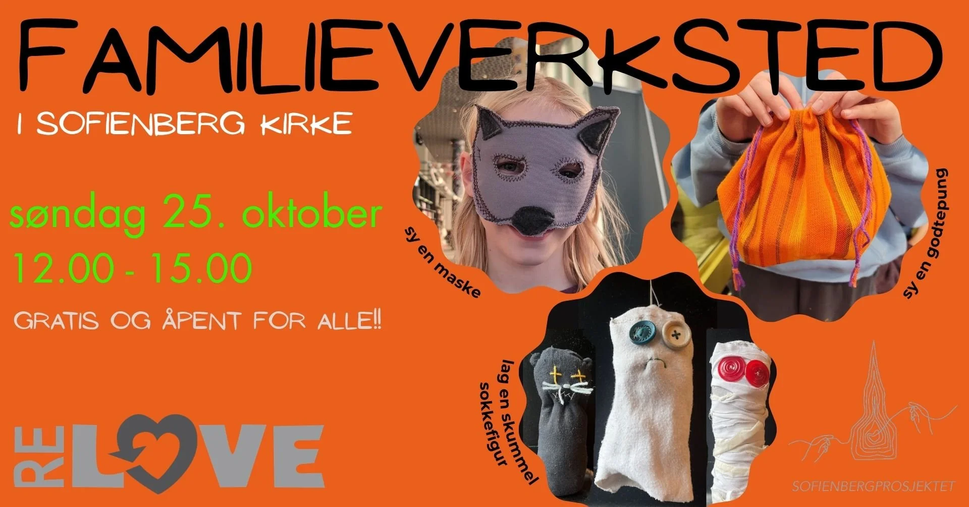 RELOVE Halloween Familieverksted og BYTTEMARKED