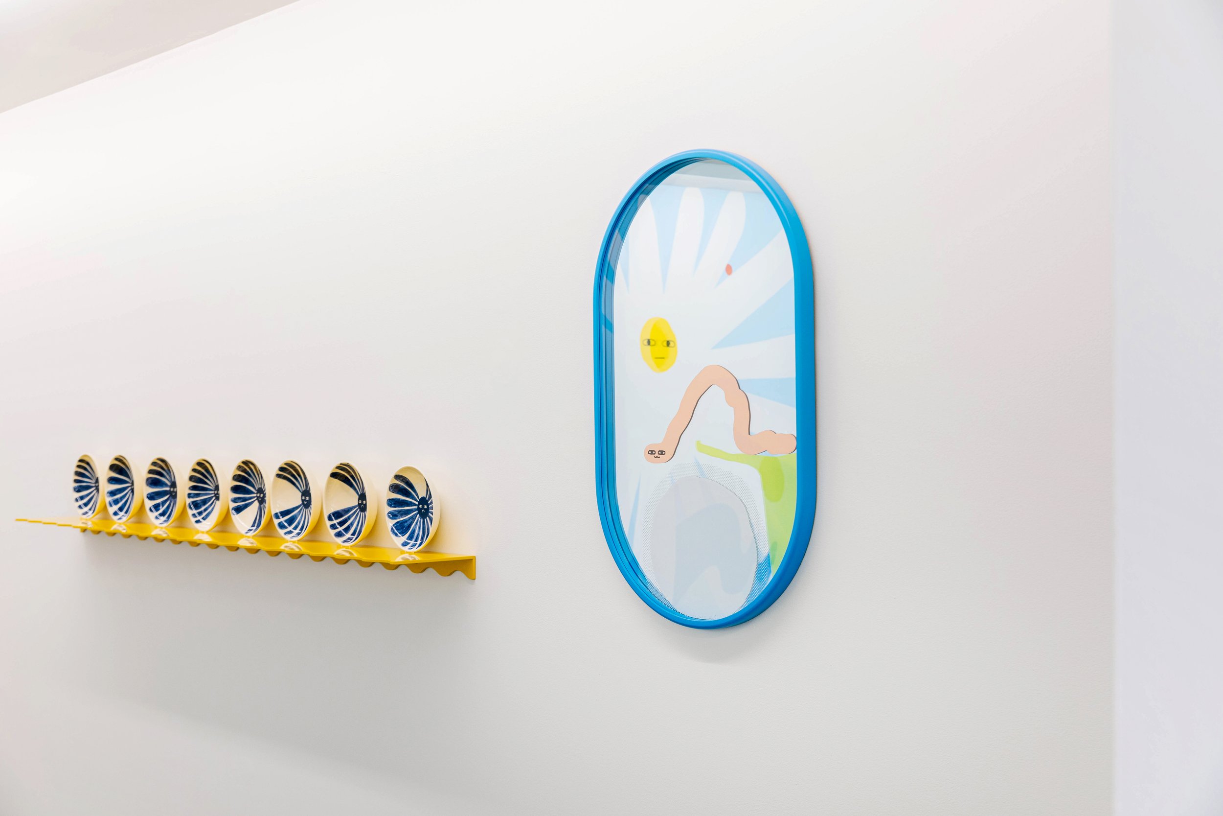 April Phillips, Out Of This World, 2023, installation view (detail), Lamington Drive, Collingwood, Photo credit: On Jackson Street.