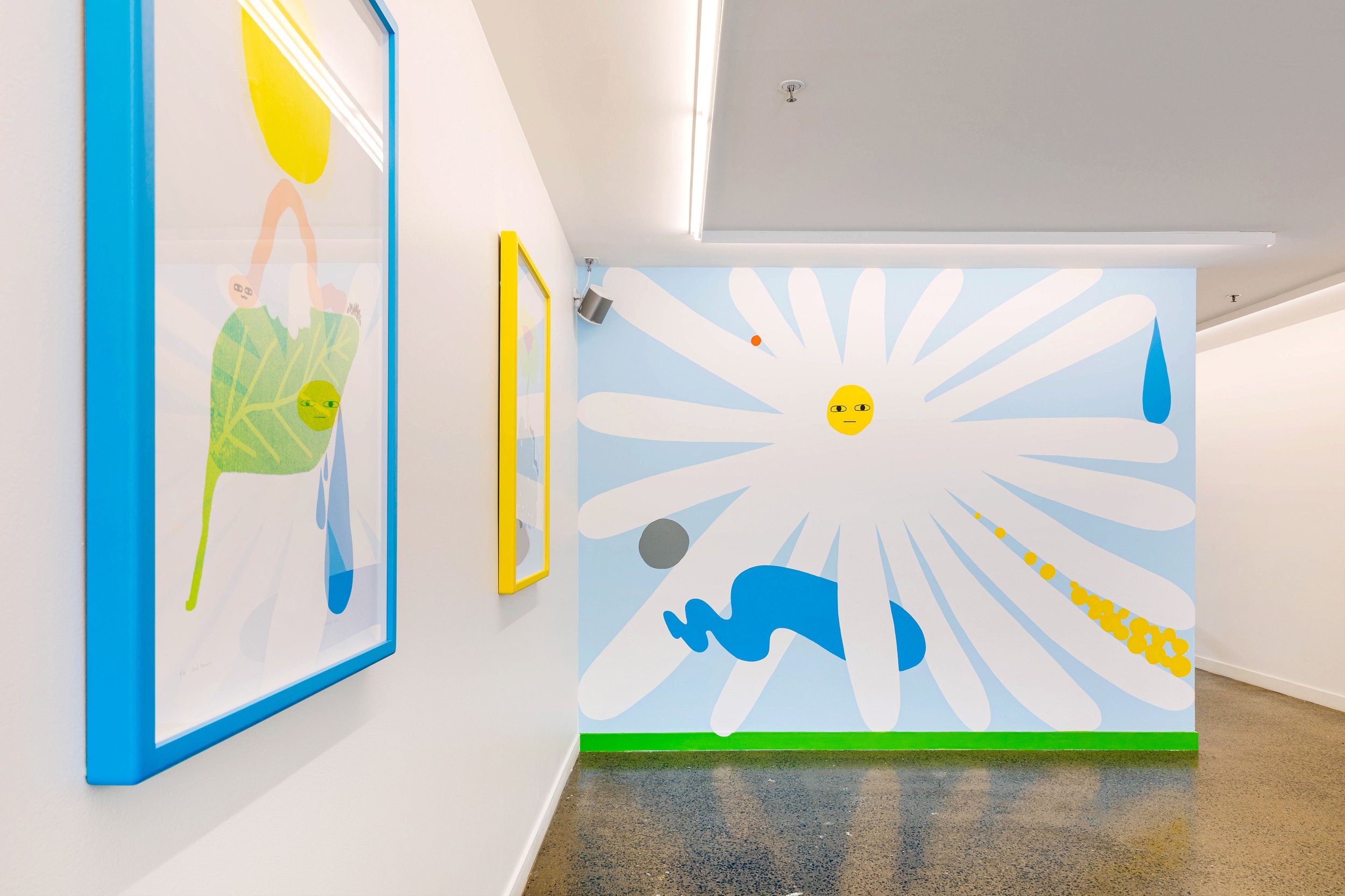 April Phillips, Out Of This World, 2023, installation view, Lamington Drive, Collingwood, Photo credit: On Jackson Street.