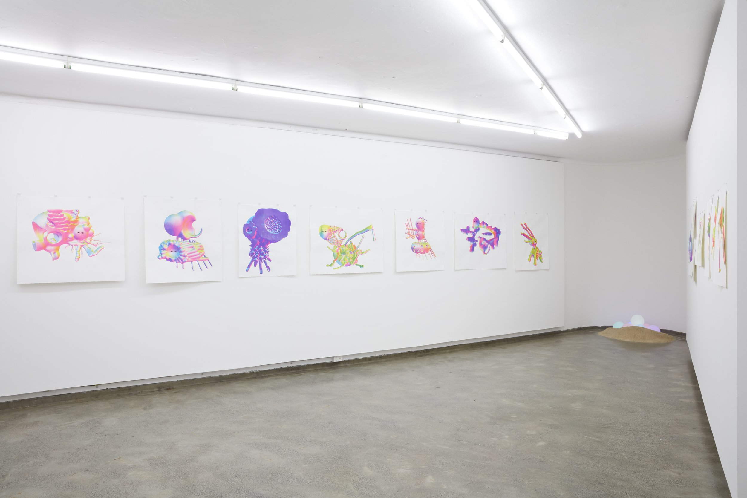 April Phillips, EGG, 2021, installation view, Firstdraft, Sydney. Photo credit: Zan Wimberley.