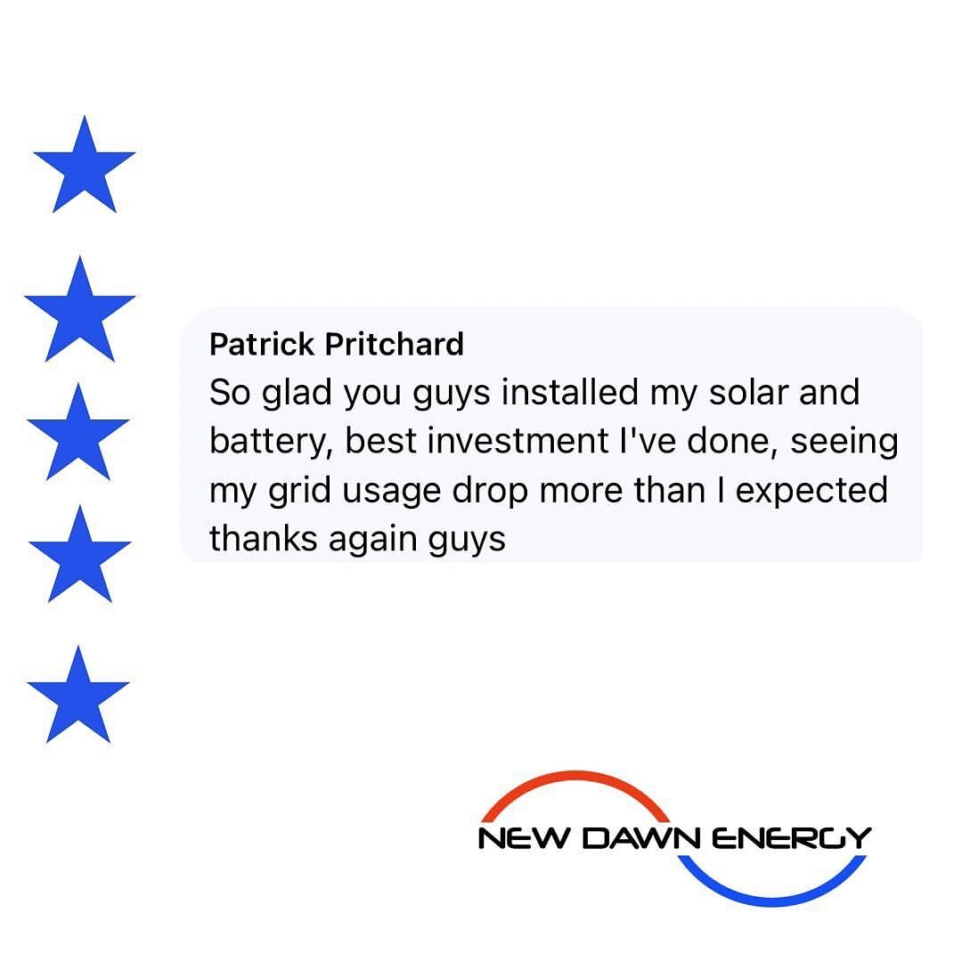 TESTIMONIAL TUESDAY

We installed a Solar PV and battery storage system for this client and as you can see they were delighted with the results.

We&rsquo;re booking install dates for the rest of the year and beyond. Ask for a quote today. 

#newdawn