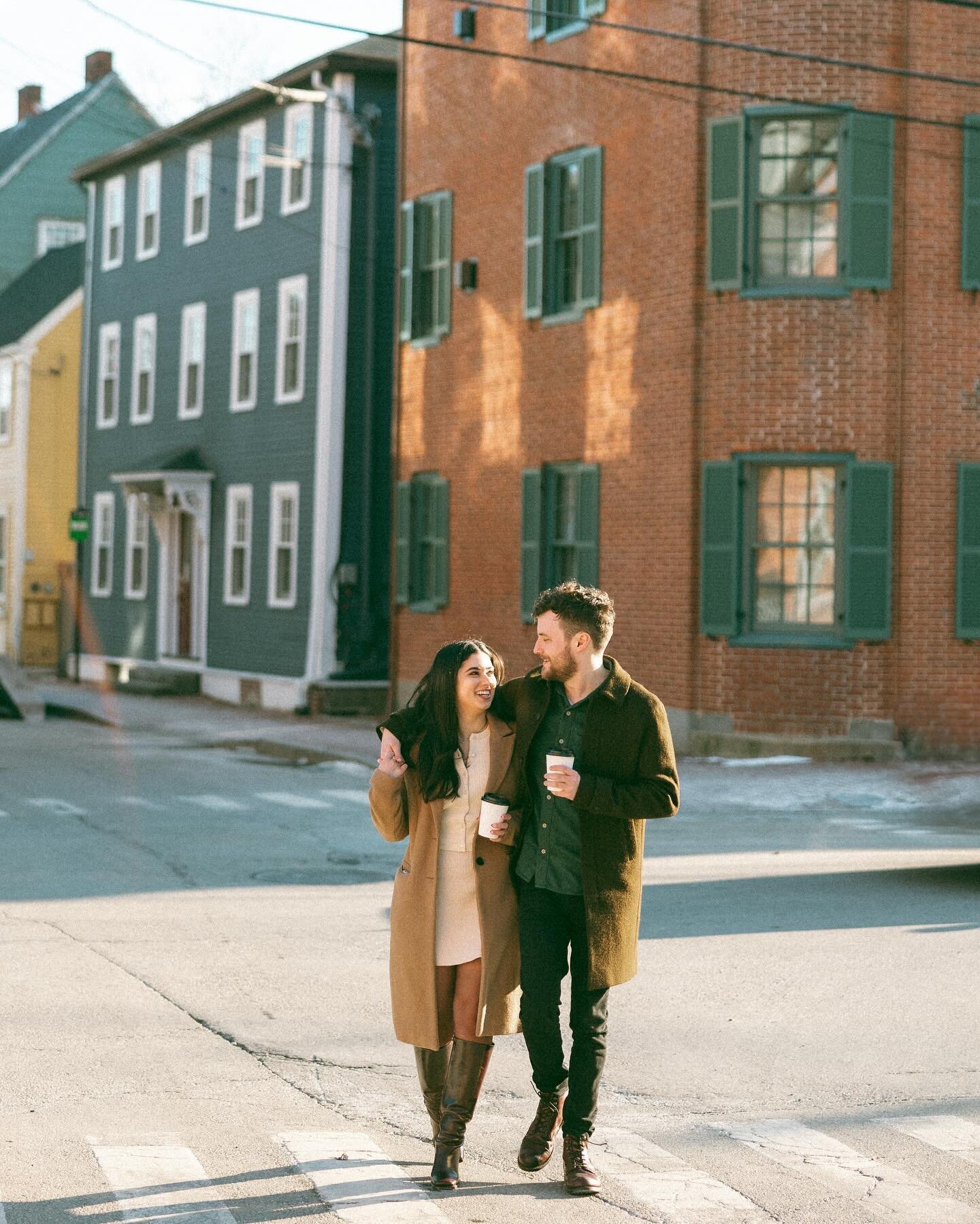 yesterdays in Portsmouth with Indie + Johnny! 

was excited to brave the cold with these two and it was definitely worth it! so excited for their wedding this September at @thesquiretarboxinn 🙌🏼