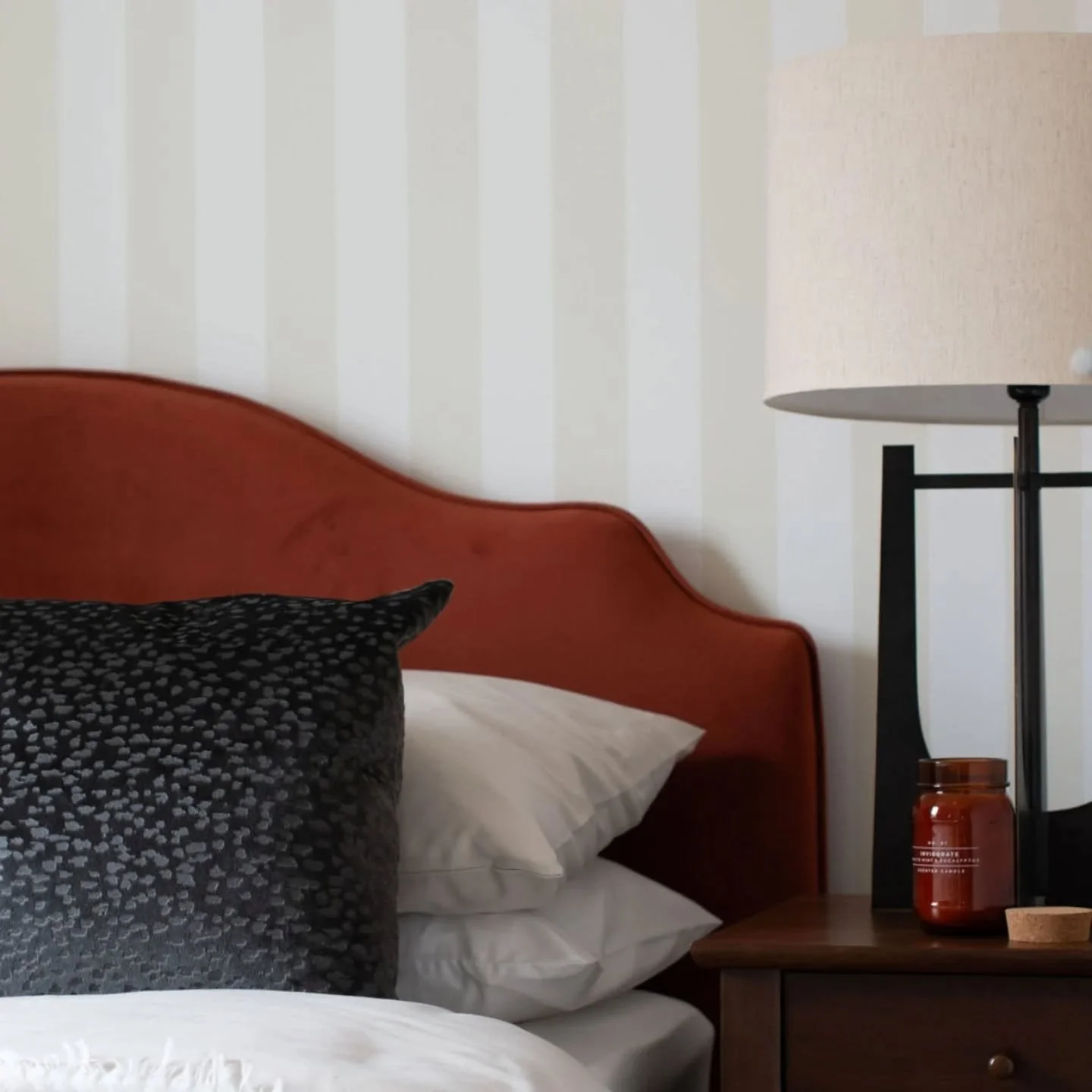 Our client wanted colour and we did enjoy filling this large 5 bedroom property with plenty of it. 

This show home is in Bordon, Hampshire. One of many new build developments in the area the developer wanted to do something different with their show