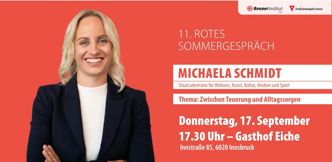 11. Rotes Sommergespräch mit Michaela Schmidt: „Zwischen Teuerung und Alltagssorgen“