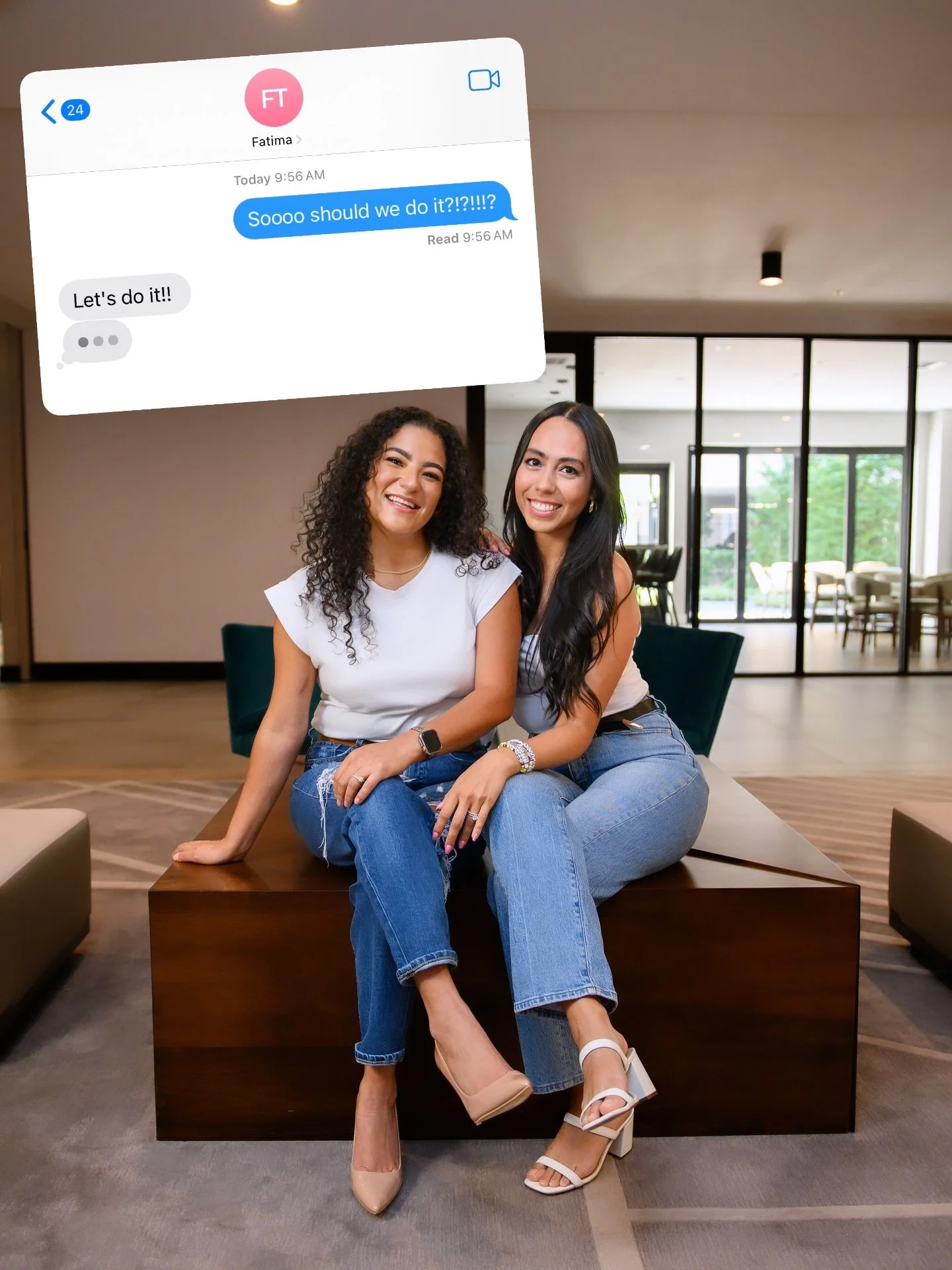 For context, I texted her this out of the blue this morning knowing she&rsquo;d reply this with 0 doubt in my mind even thought she didn&rsquo;t know what I was talking about! 🤣 Every founder needs a biz bestie like @vitanovamedia. We&rsquo;re in ou