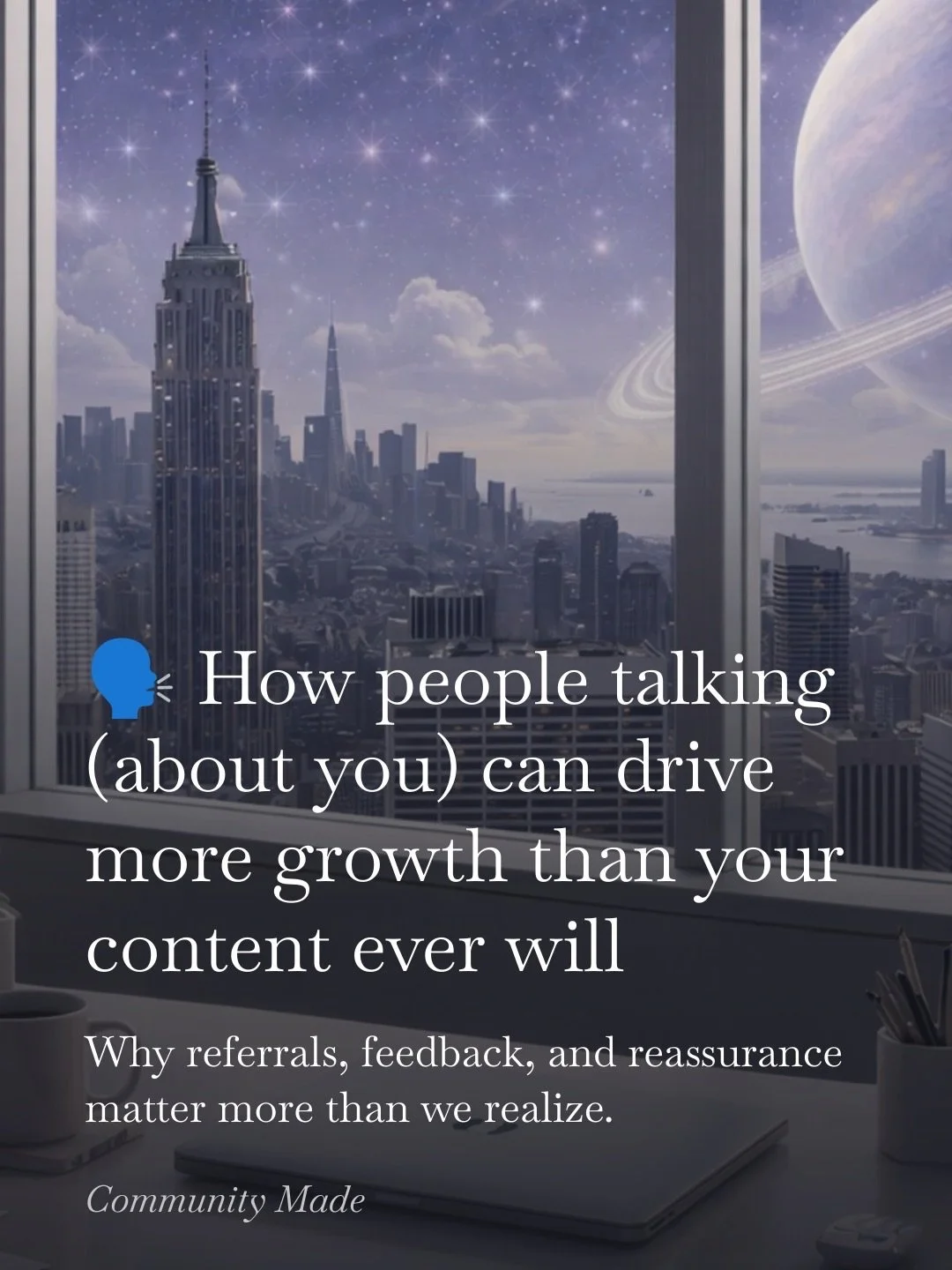 😎 Today&rsquo;s Sunday Send-Off went out unusually early because of the #SuperBowl

In this issue I&rsquo;m talking about 🗣️ How people talking (about you) can drive more growth than your content ever will

GO read &amp; sub! Link in stories! Happy