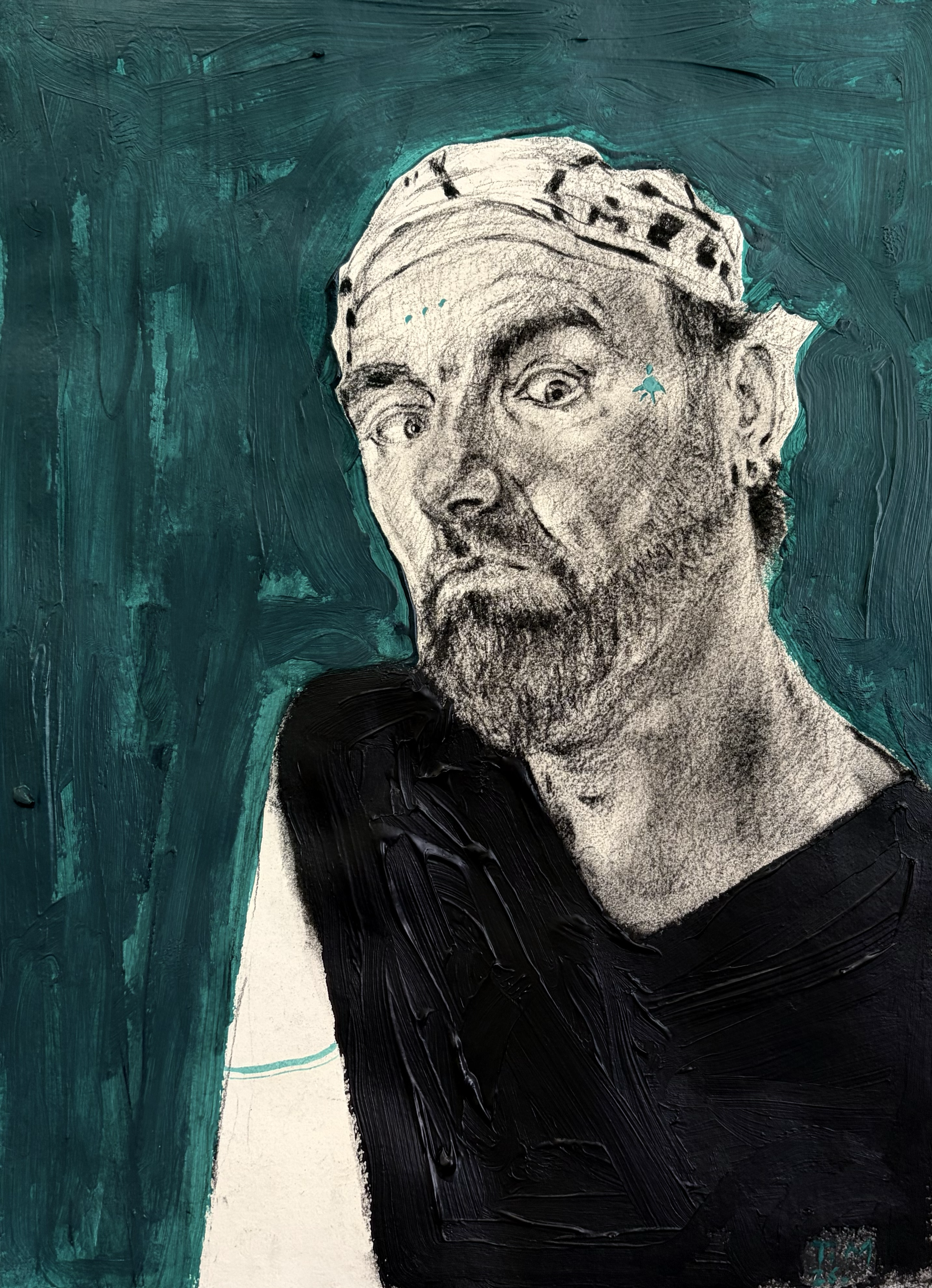No Title, 40 x 30 cm, Mixed media on paper, 2026