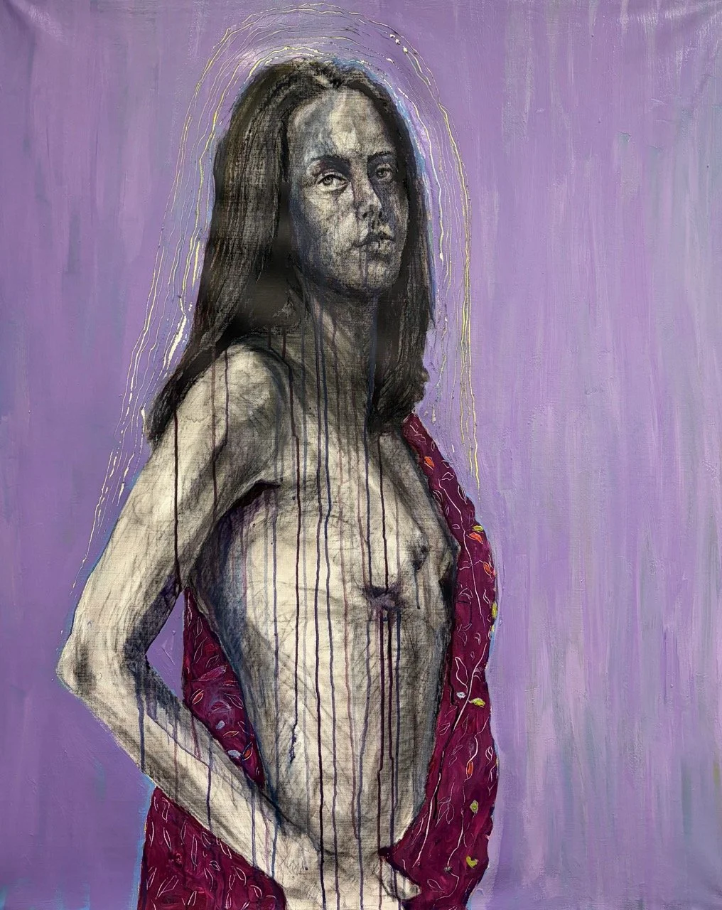No Title, 130 x 100 cm, Mixed media on canvas, 2026