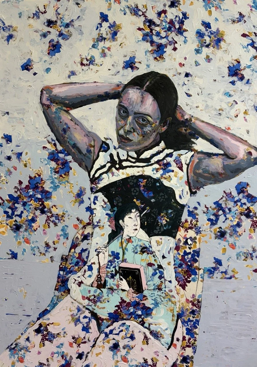 No Title, 130 x 105 cm, Mixed media on canvas, 2026