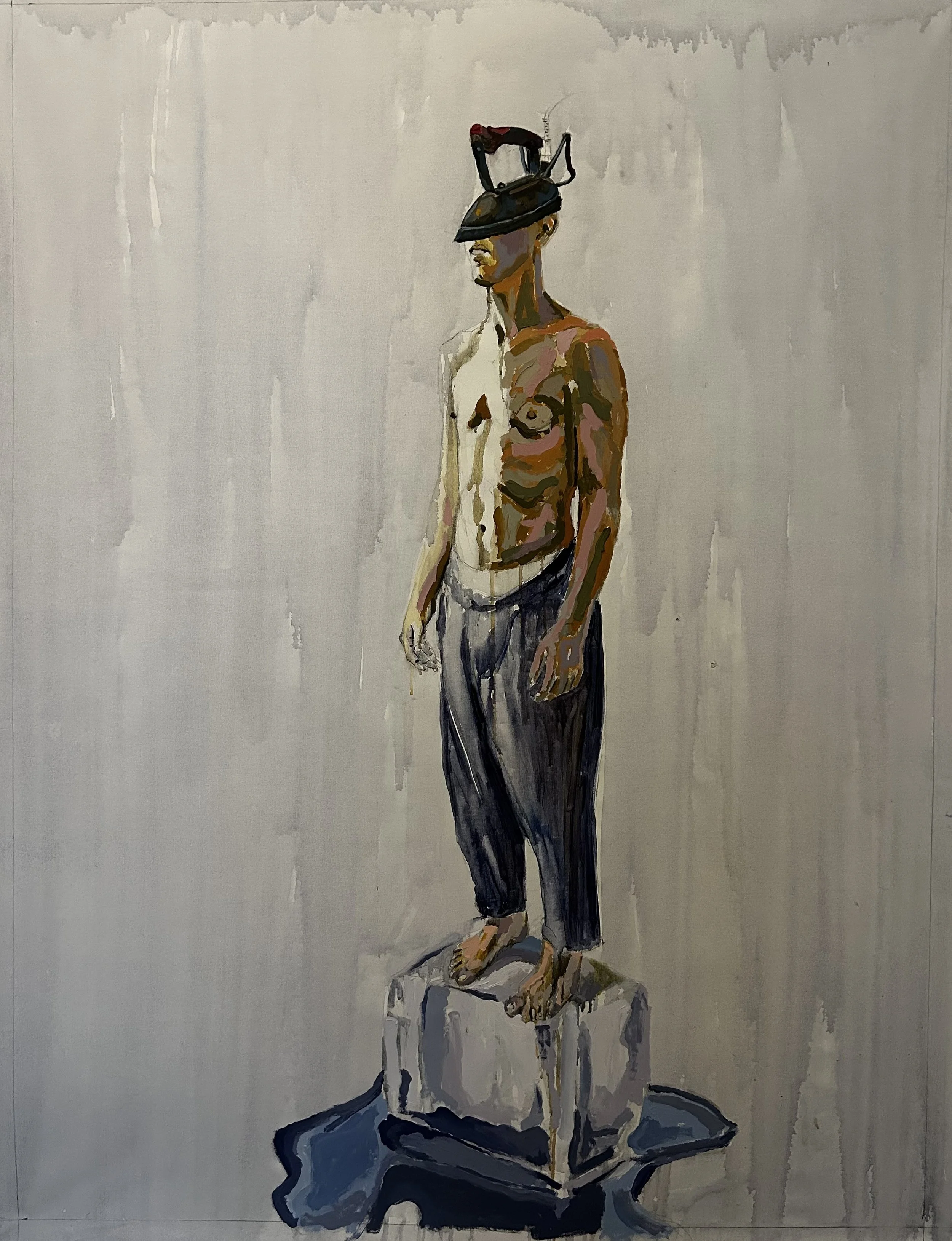 Extending, 160 x 120 cm  Mixed Media on Canvas 2024