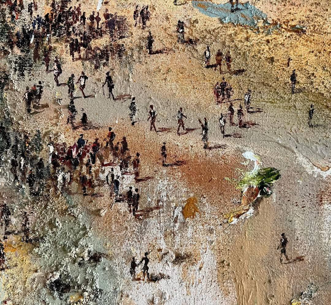 &ldquo;Olive Tree&rdquo;, made in 2024, show us a breathtaking landscape dominated by an olive tree whose shadow is composed of miniature little people. Take a look at all the details and colours in this amazing artwork! 

Have any favourite details?
