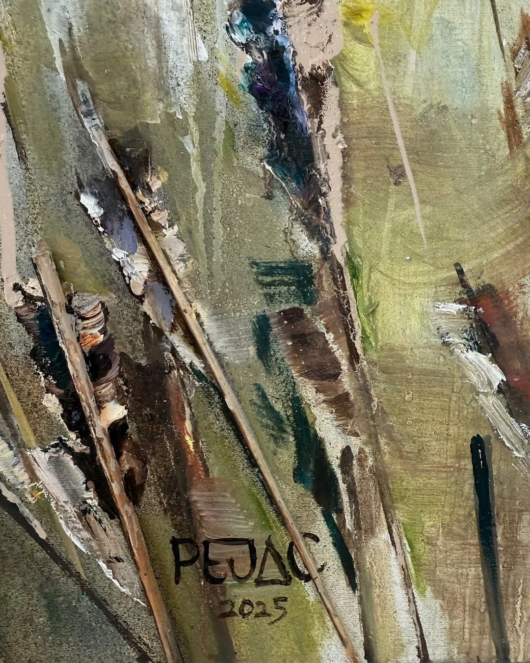 To close this week, our personal favourite: &ldquo;Meadow III&rdquo;. What we most like is the use of colour and the 3d effect of the arrows, which make this piece unique. 

Which is your favourite detail of this masterpiece? 

&copy; PEJAC &bull; @p