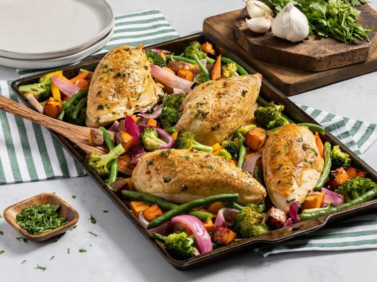 Sheet Pan Garlic Herb Chicken with Veggies