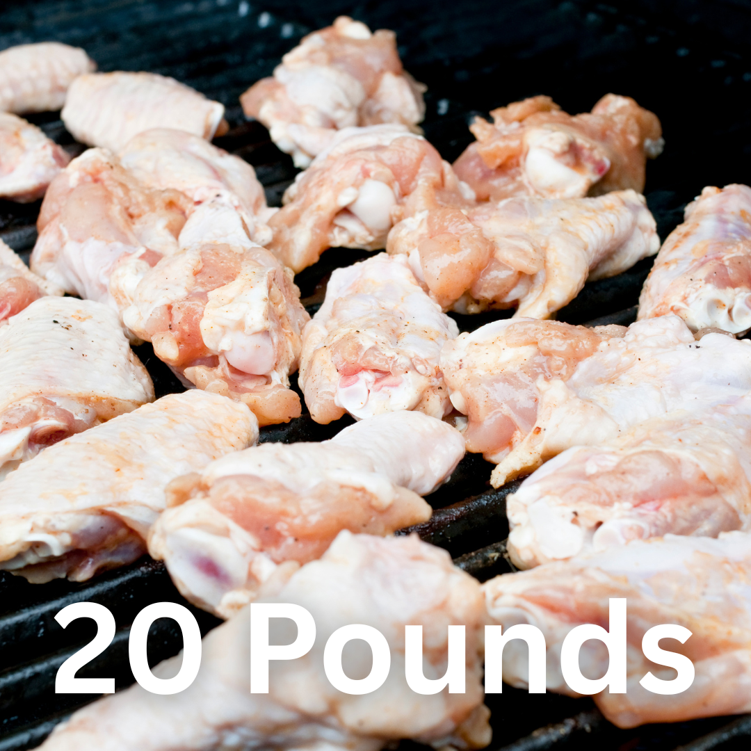 Bulk 20 Pound Cut Chicken Wings