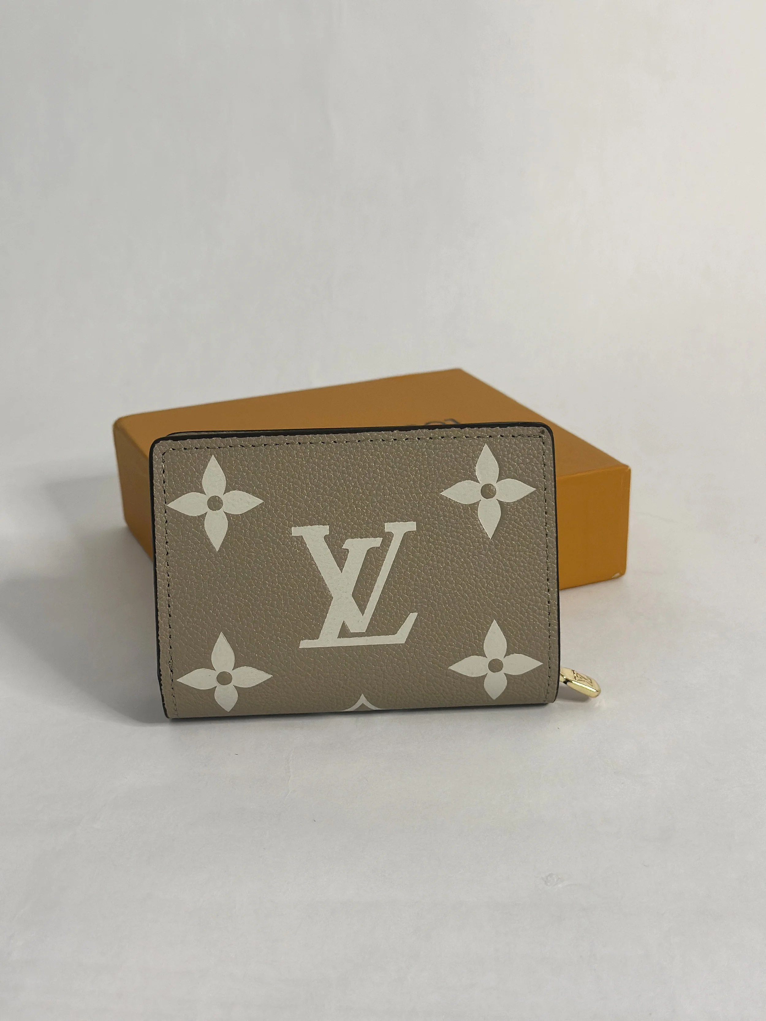Tan Monogram Wallet
