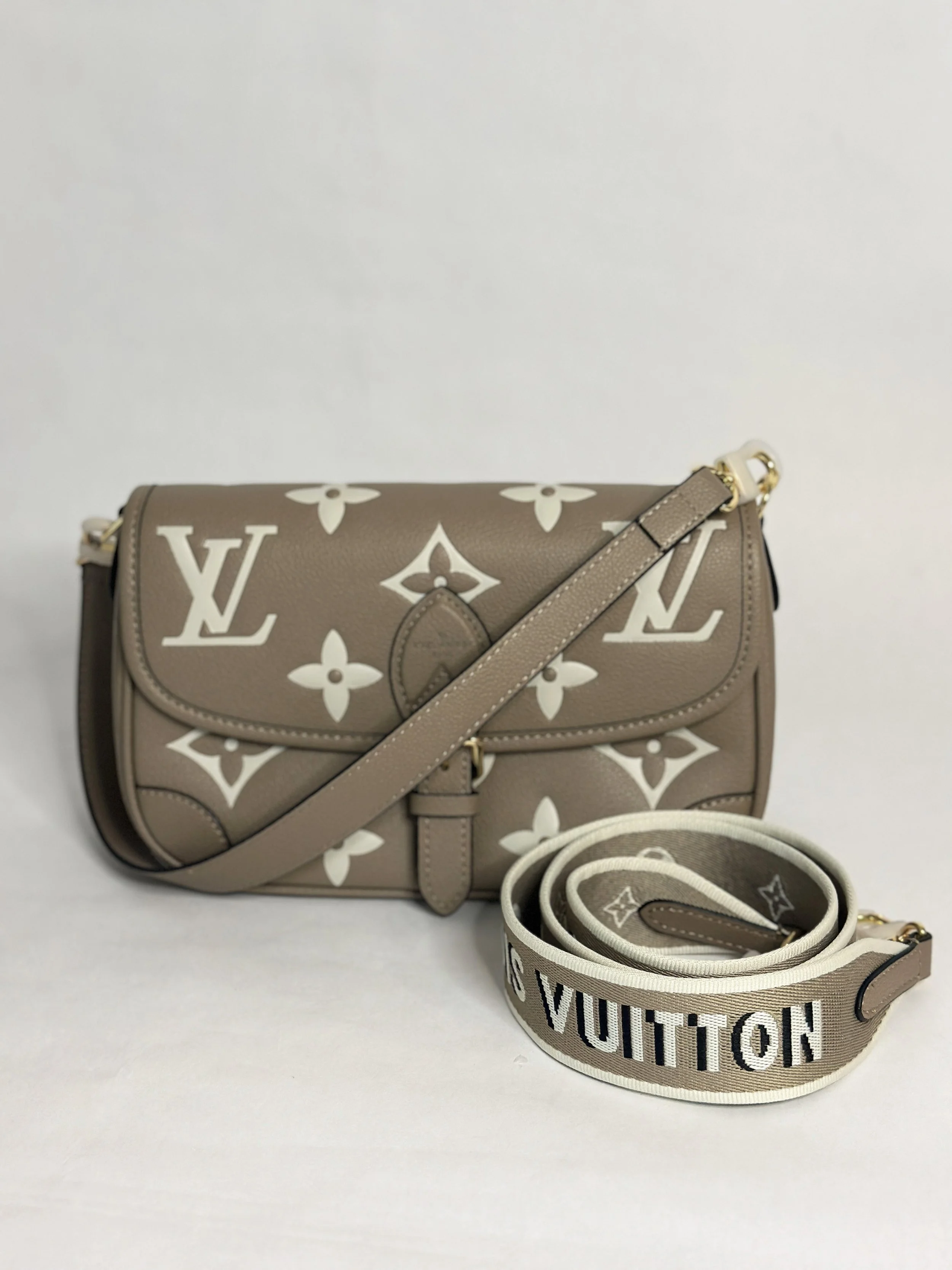 Tan Monogram Handbag/Crossbody