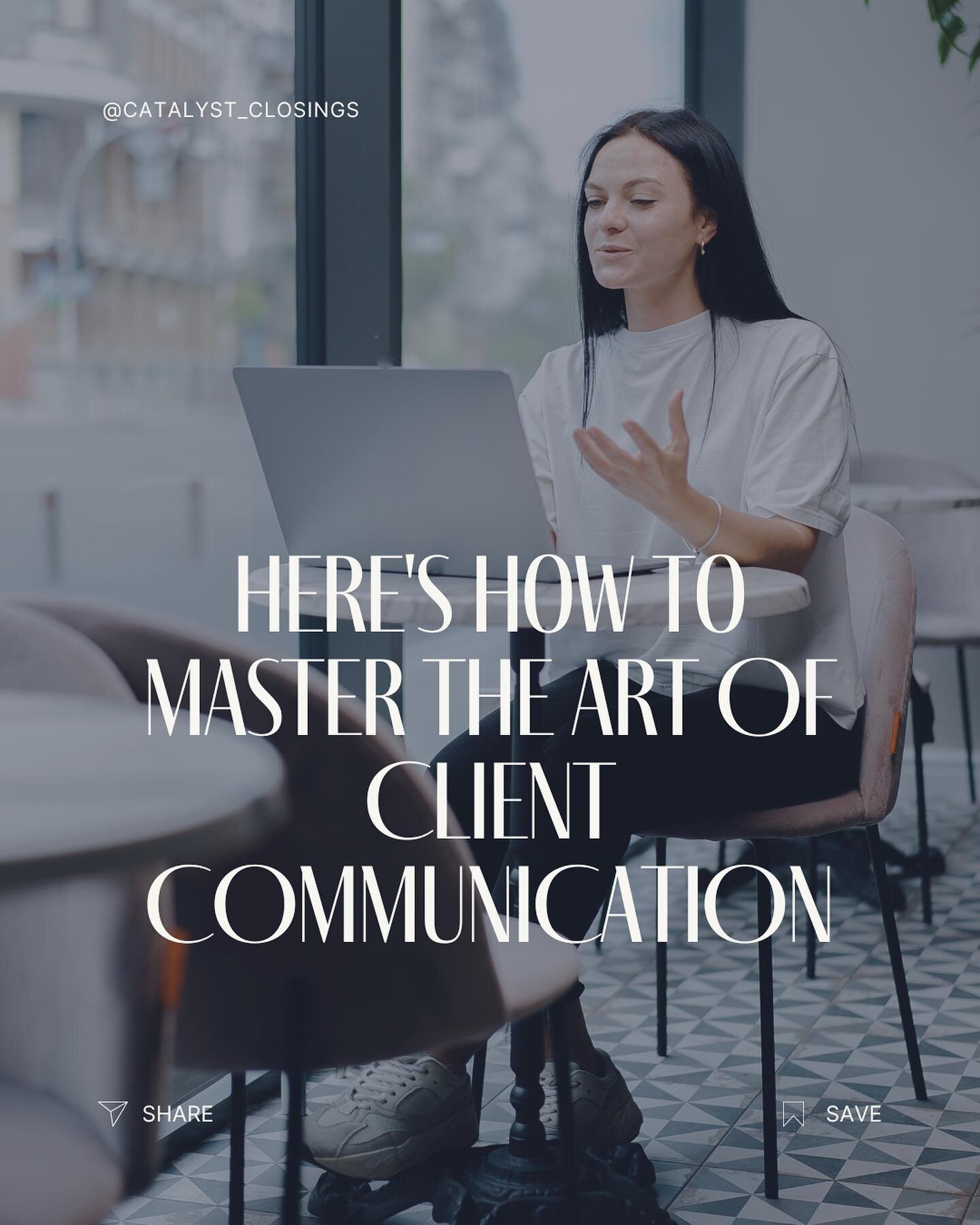 Communication is key to exceptional client relationships. Scroll through and apply these strategies to your every day agenda to evaluate your clients interactions. Which communication tip do you use the most?