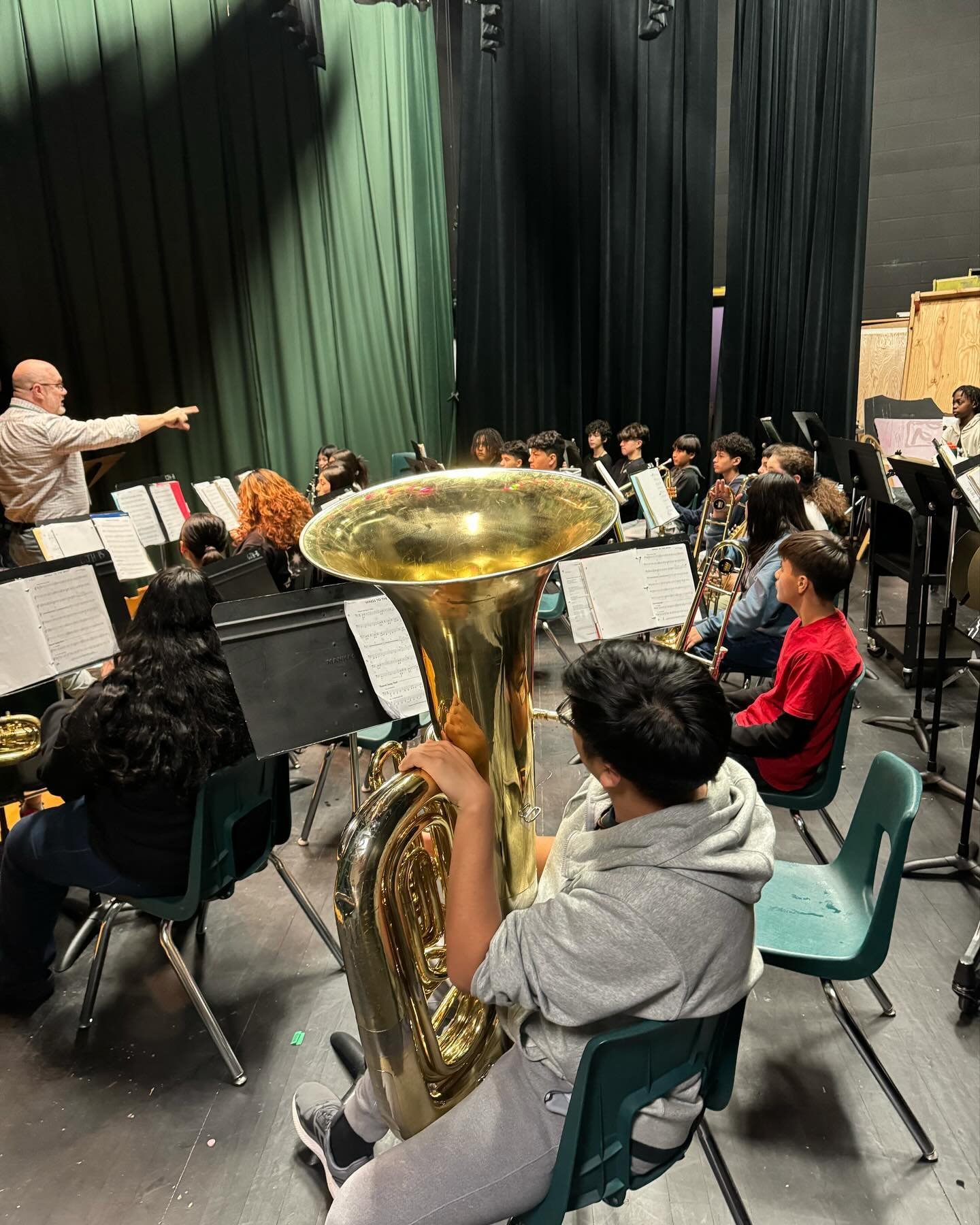 Great time at our Masterclass Lock-in! Thanks to @donnieperc and other outstanding Katy ISD directors for working with our kids today!