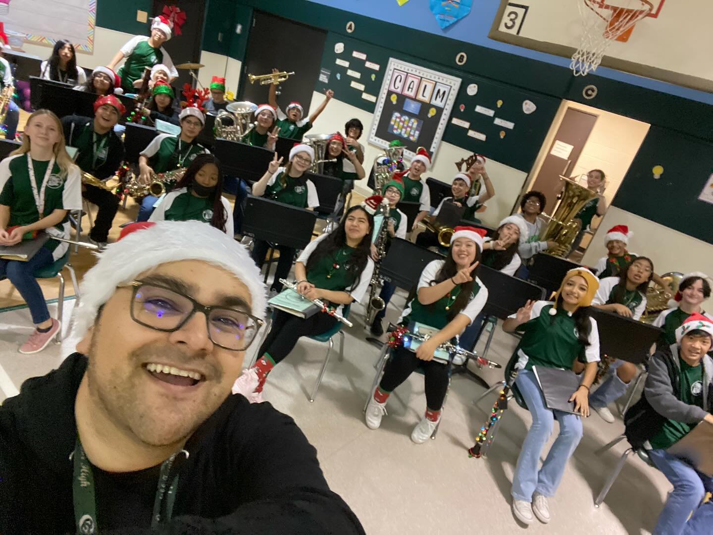 We enjoyed getting to play for 4 of our elementary schools today! Spreading joy!