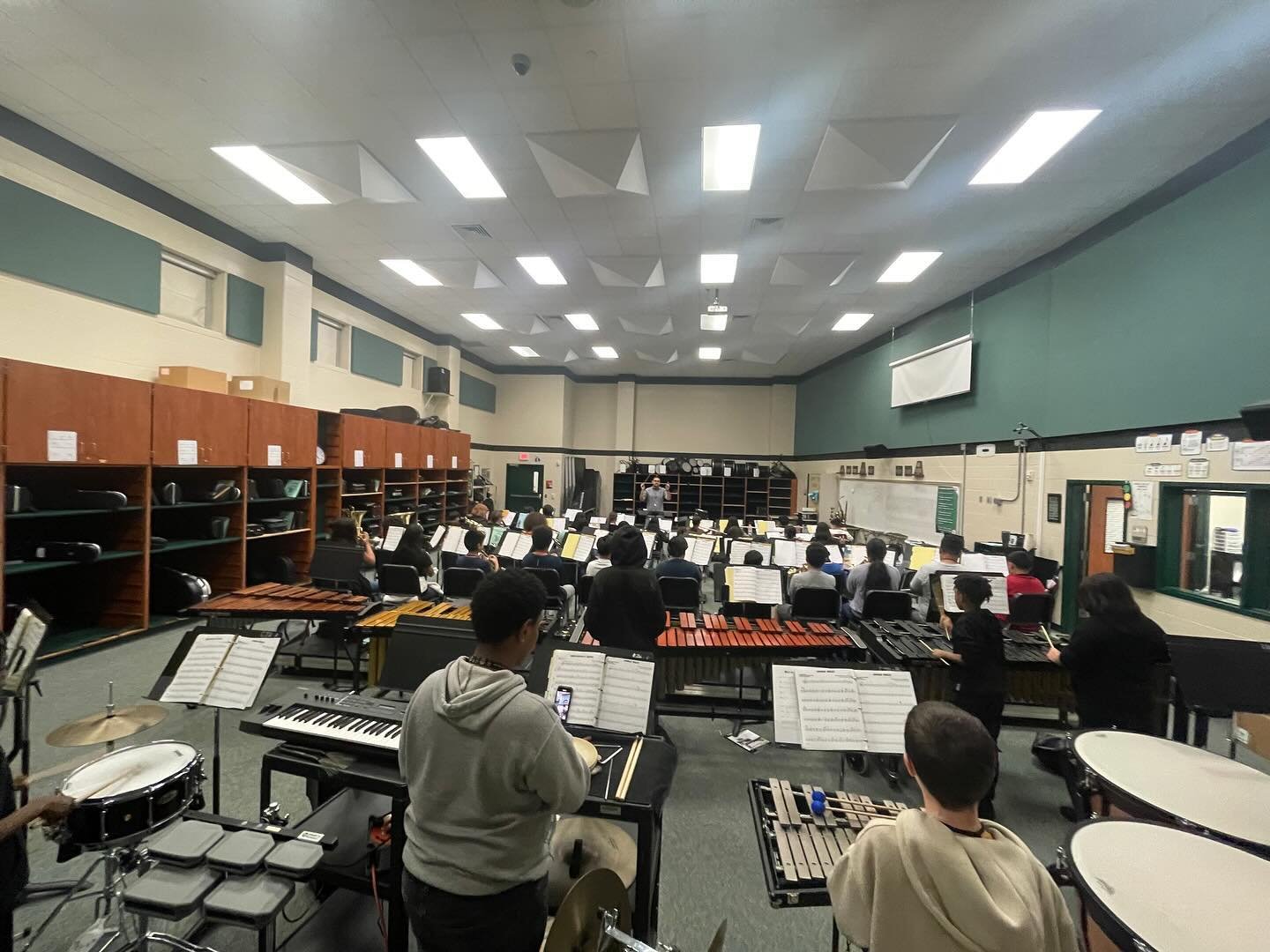 Beginner Band putting in that work! First time as a full band!