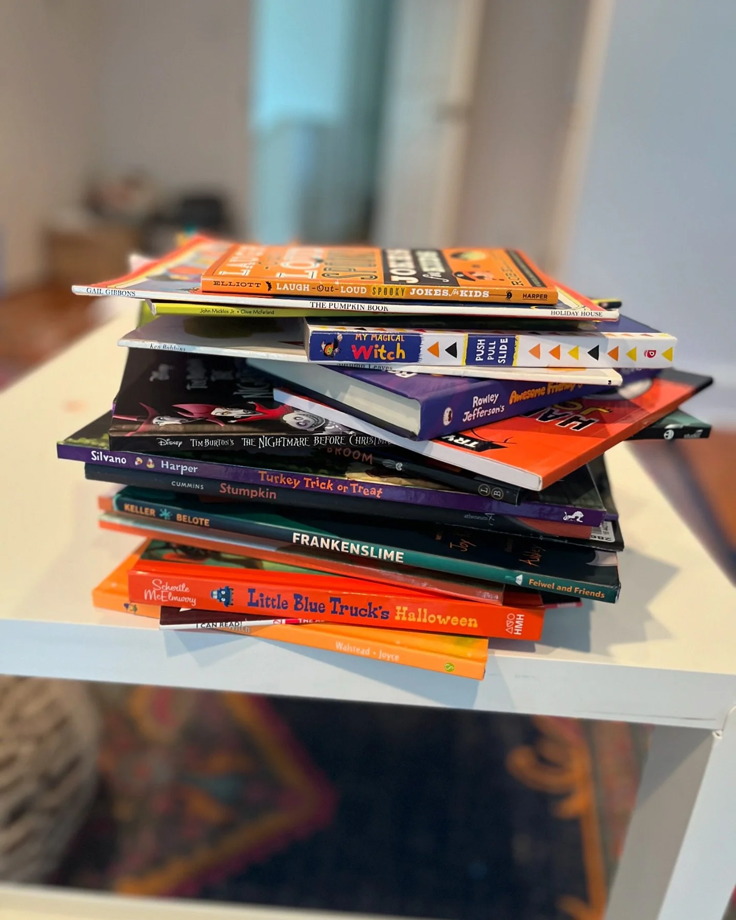 This is what happens when your mom is a children&rsquo;s book + fall-oween lover. 🎃 

Here are some of my FAVE fall and Halloween BOOks, in order of age. Don&rsquo;t get scared, now! 👻