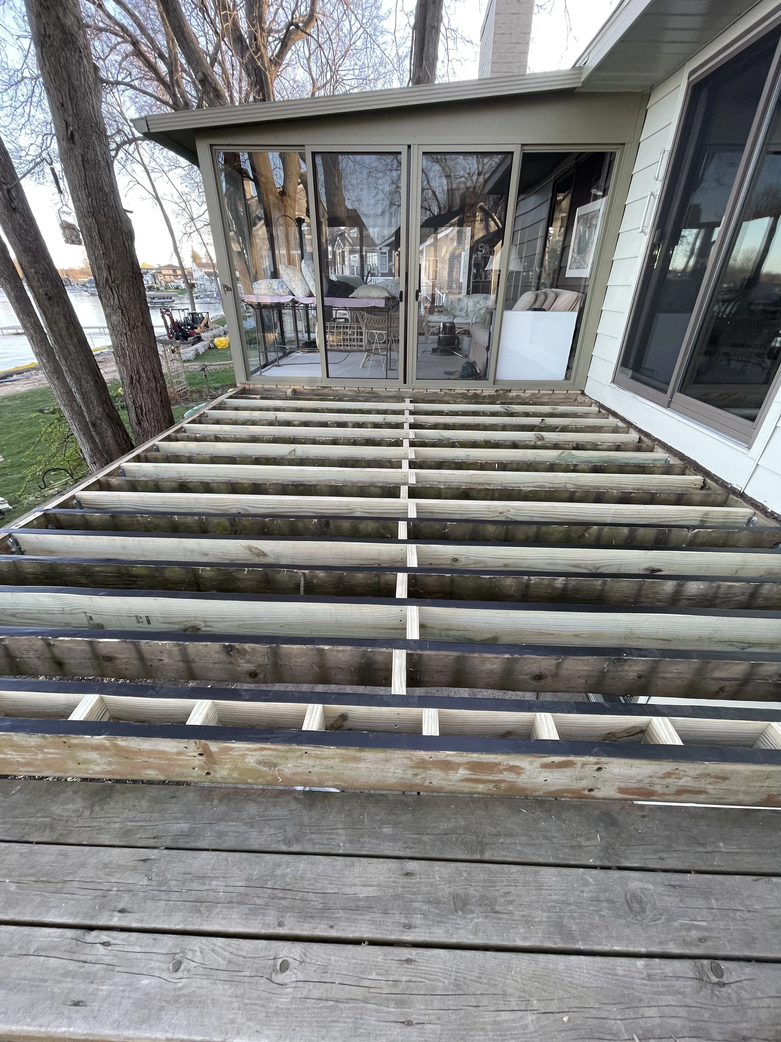 Partially Installed Deck For Consumer use