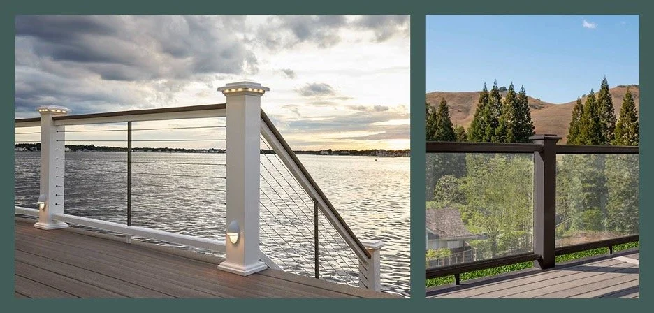 Timbertech decks overlooking the outdoors